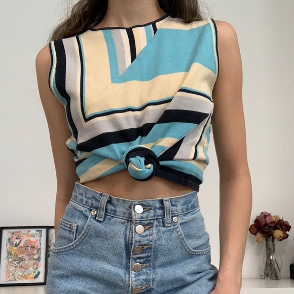 Vintage Melrose Knit Tank top - Picture 1 of 4